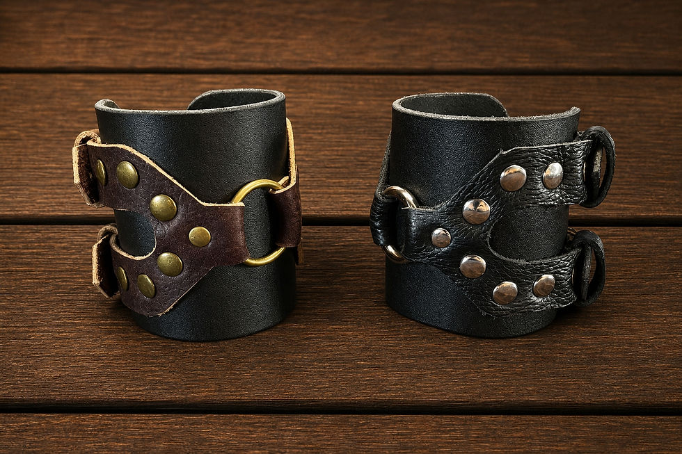 Thumbnail: Leather Wrist Cuffs