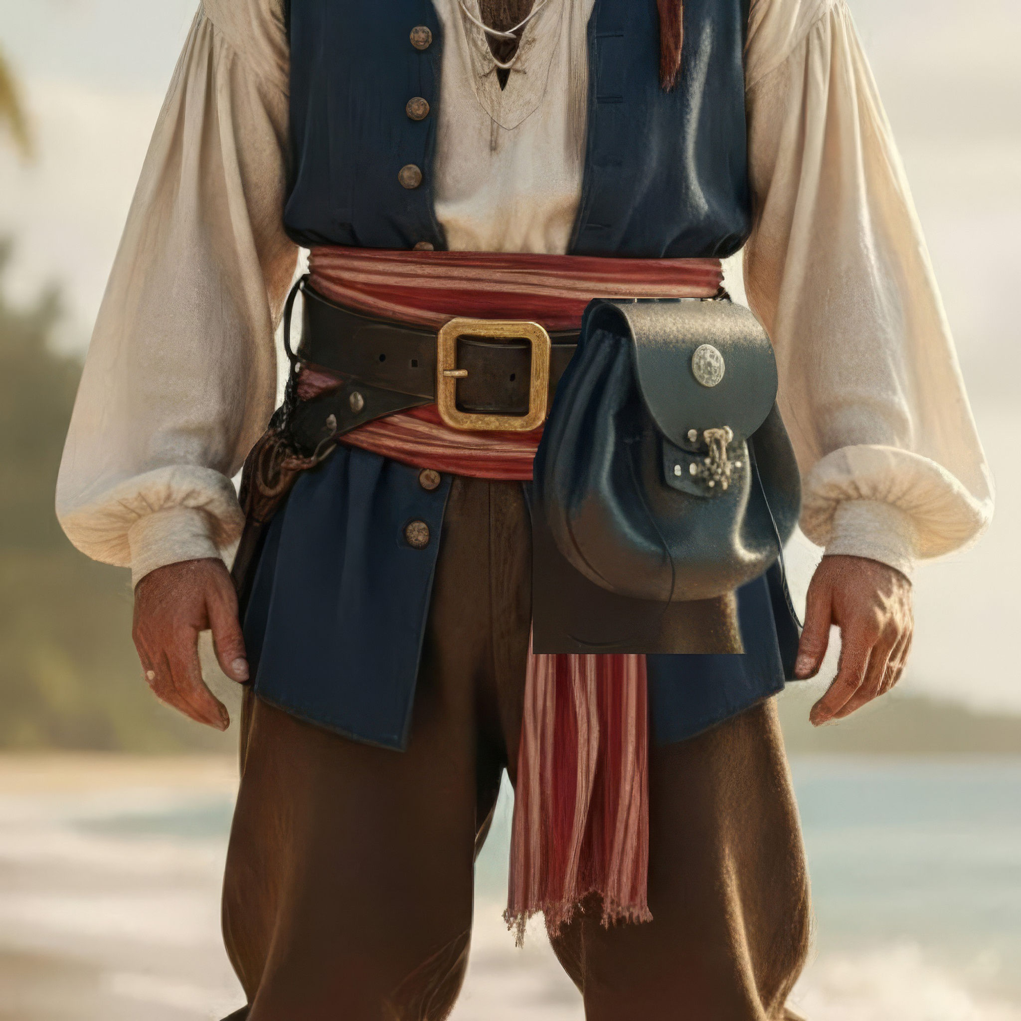 Large Blue-Grey Pouch