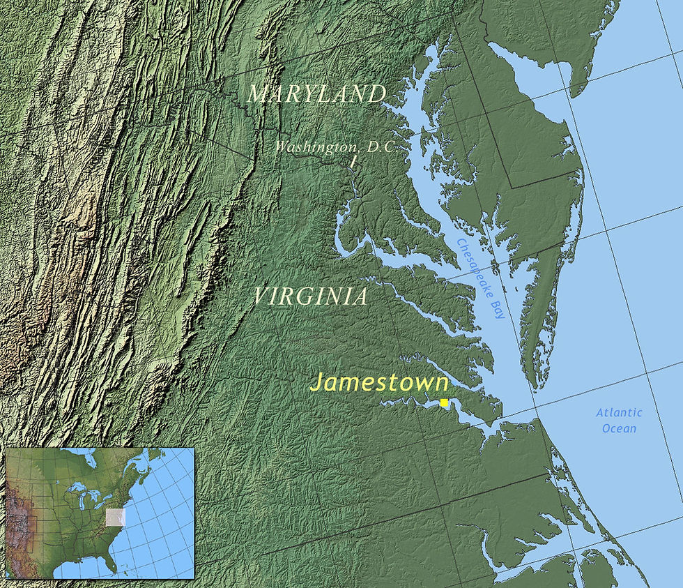 MAY 14 - Establishment of the first permanent English settlement in the Americas