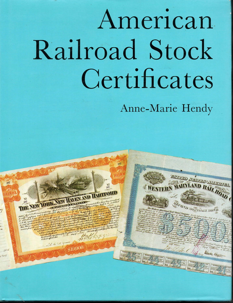 American Railroad Stock Certificates by Mary Anne Henry Audio Visual