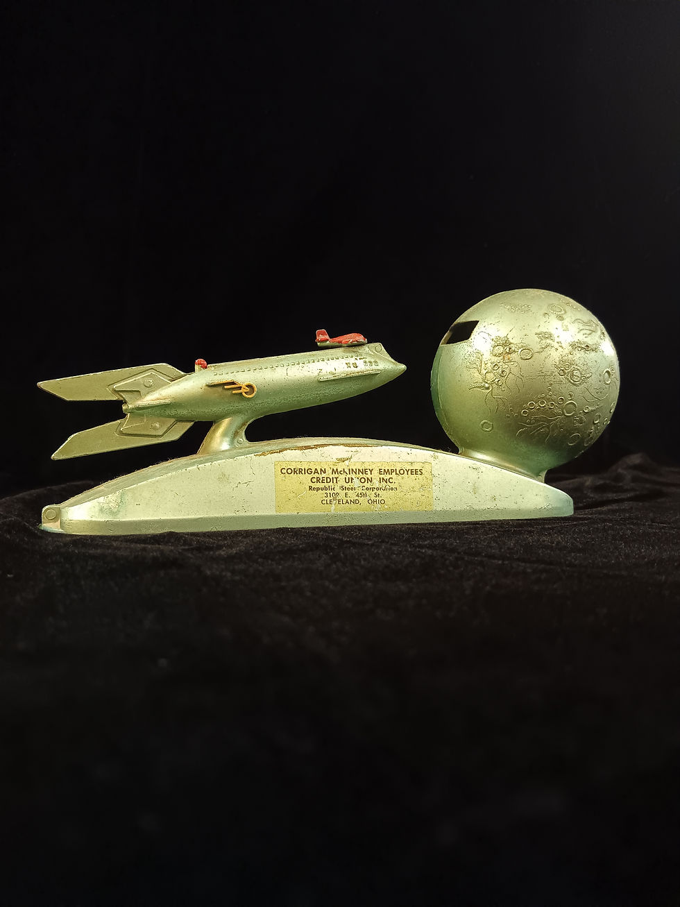 Thumbnail: "Strato Bank" Coin Shooter Toy: 1950-60's Cleveland, OH