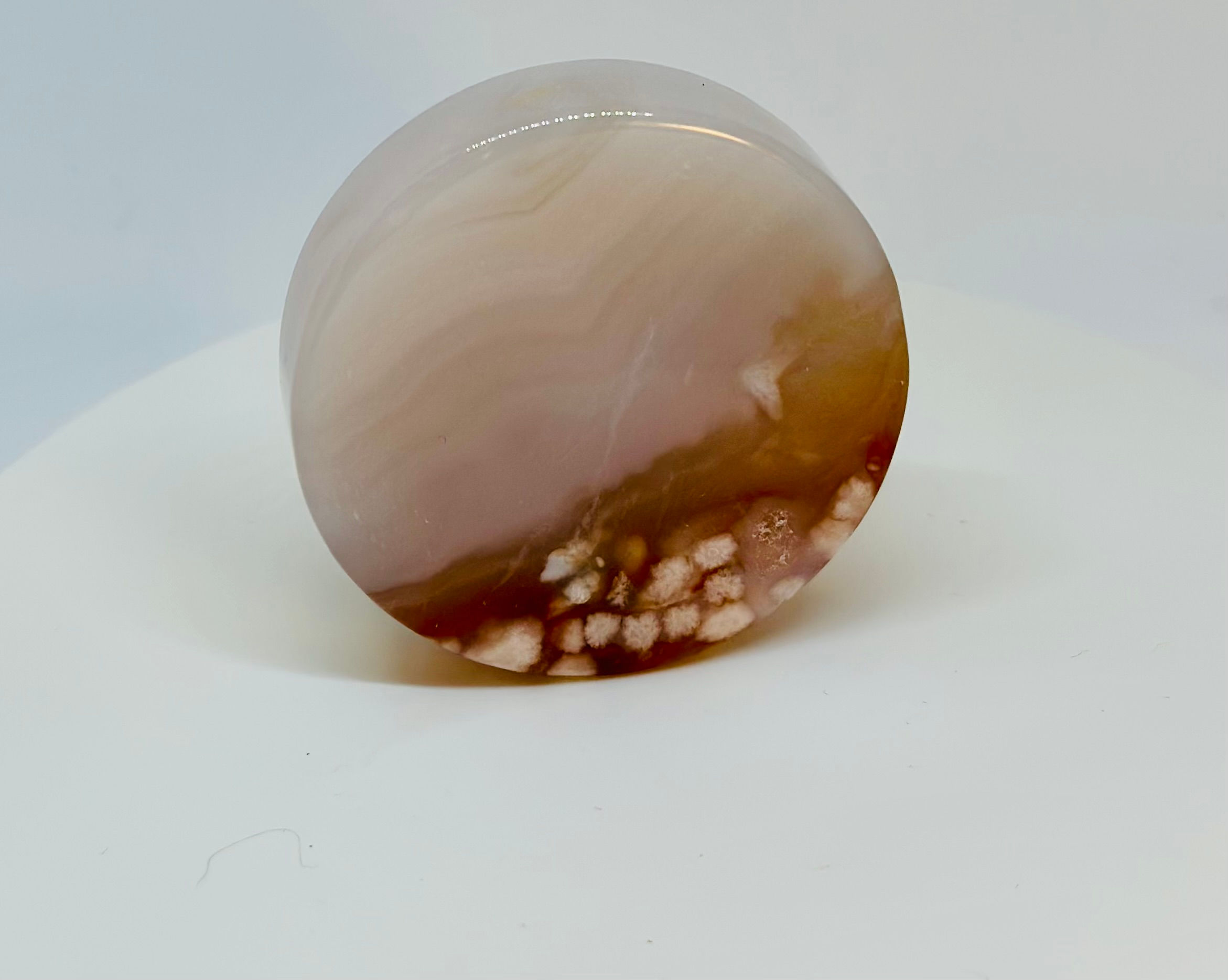Flower Agate Puck