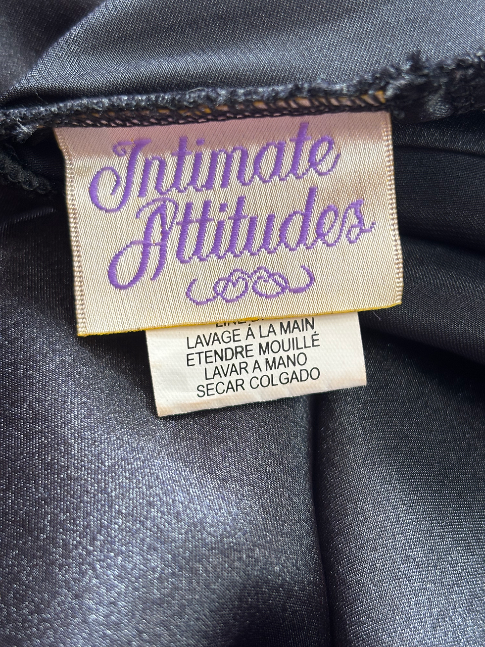 Thumbnail: "Jacqueline" Black & Lace Robe