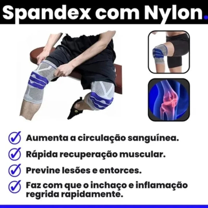 Miniatura: Joelheira Compressiva 3D para Treino, Corrida e Academia | Suporte Articular e A