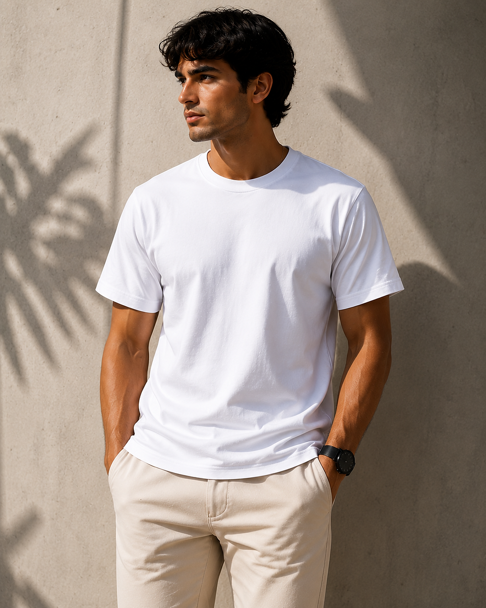 Miniatura: Camiseta Básica de Algodão