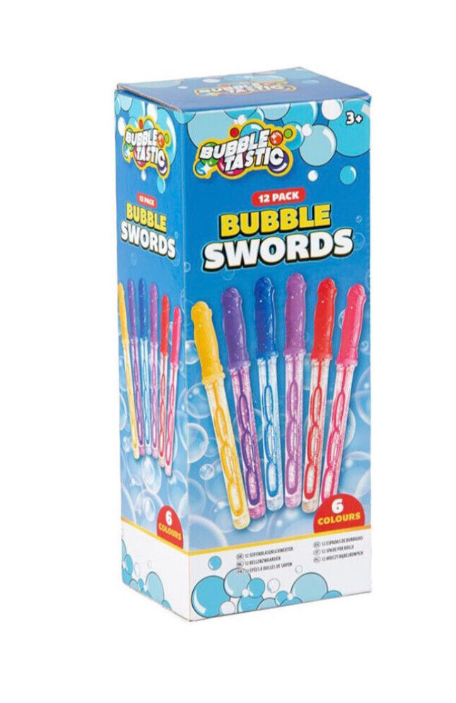 12 Big Bubble Sword Wands - 25cm