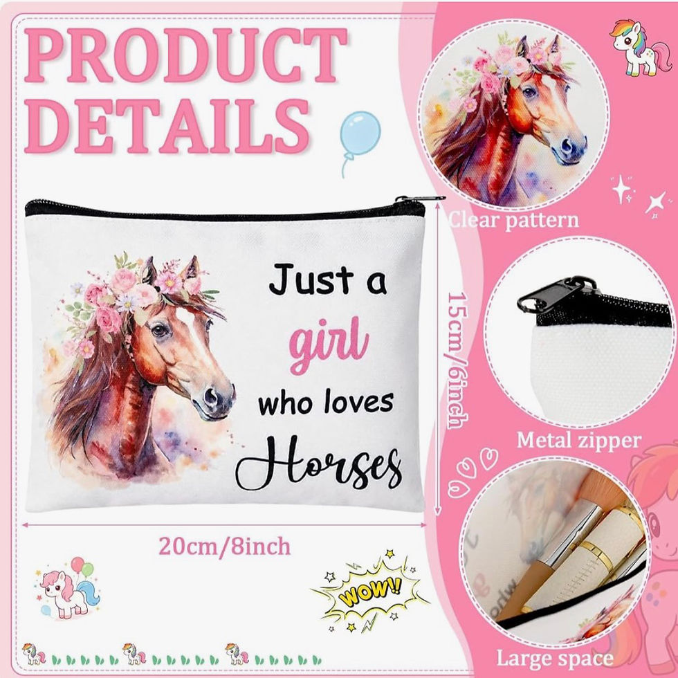 Thumbnail: Horse Gift Set with Tote Bag, Pencil Case and Socks 