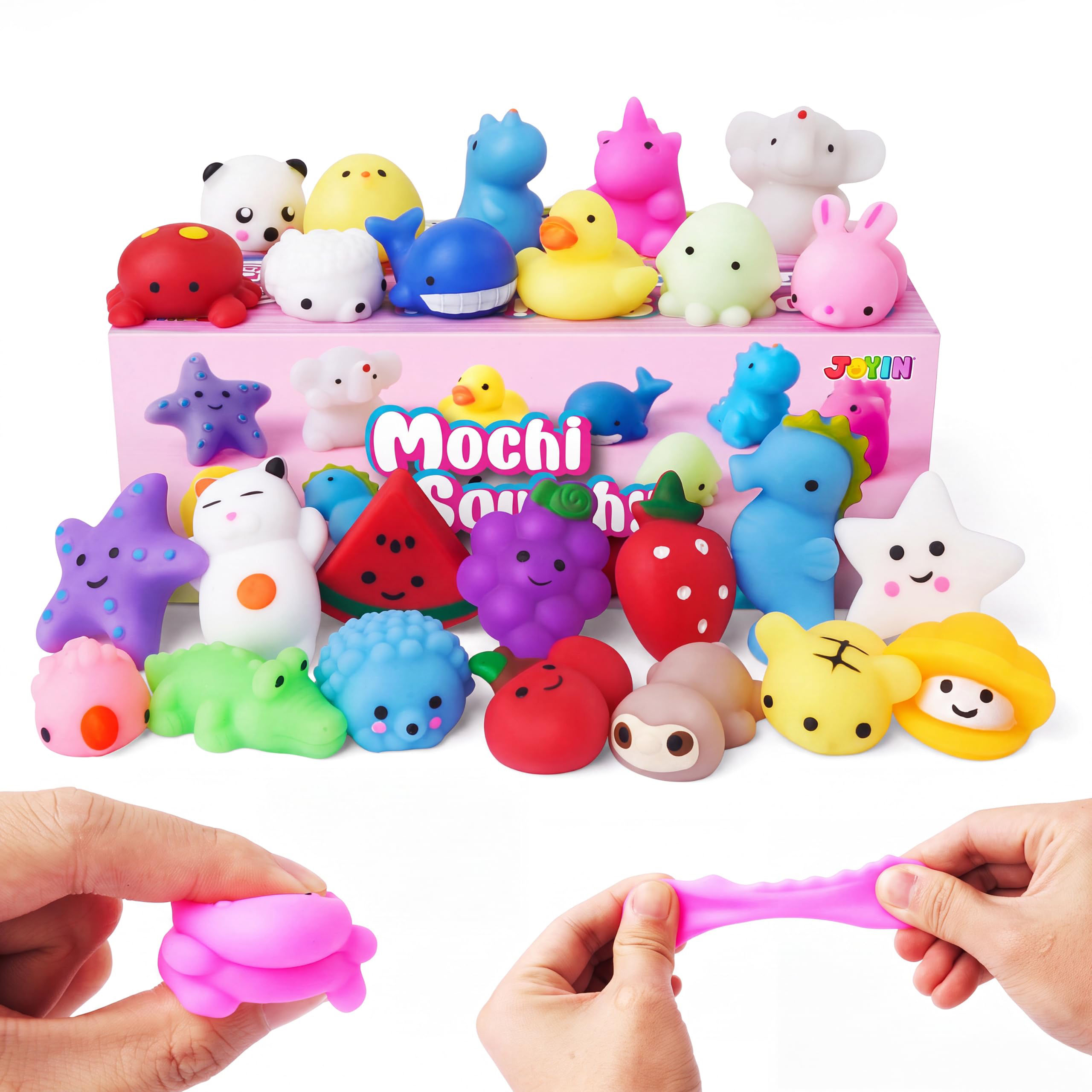 25-Pack Mini Mochi Squishy Animal Toys