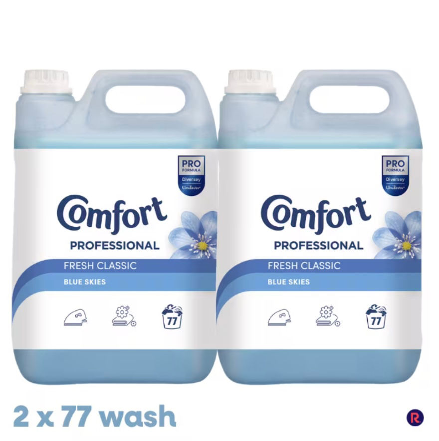 Comfort Pro Formula Blue Skies Fabric Conditioner 2 x 4.8L – 154 Washes