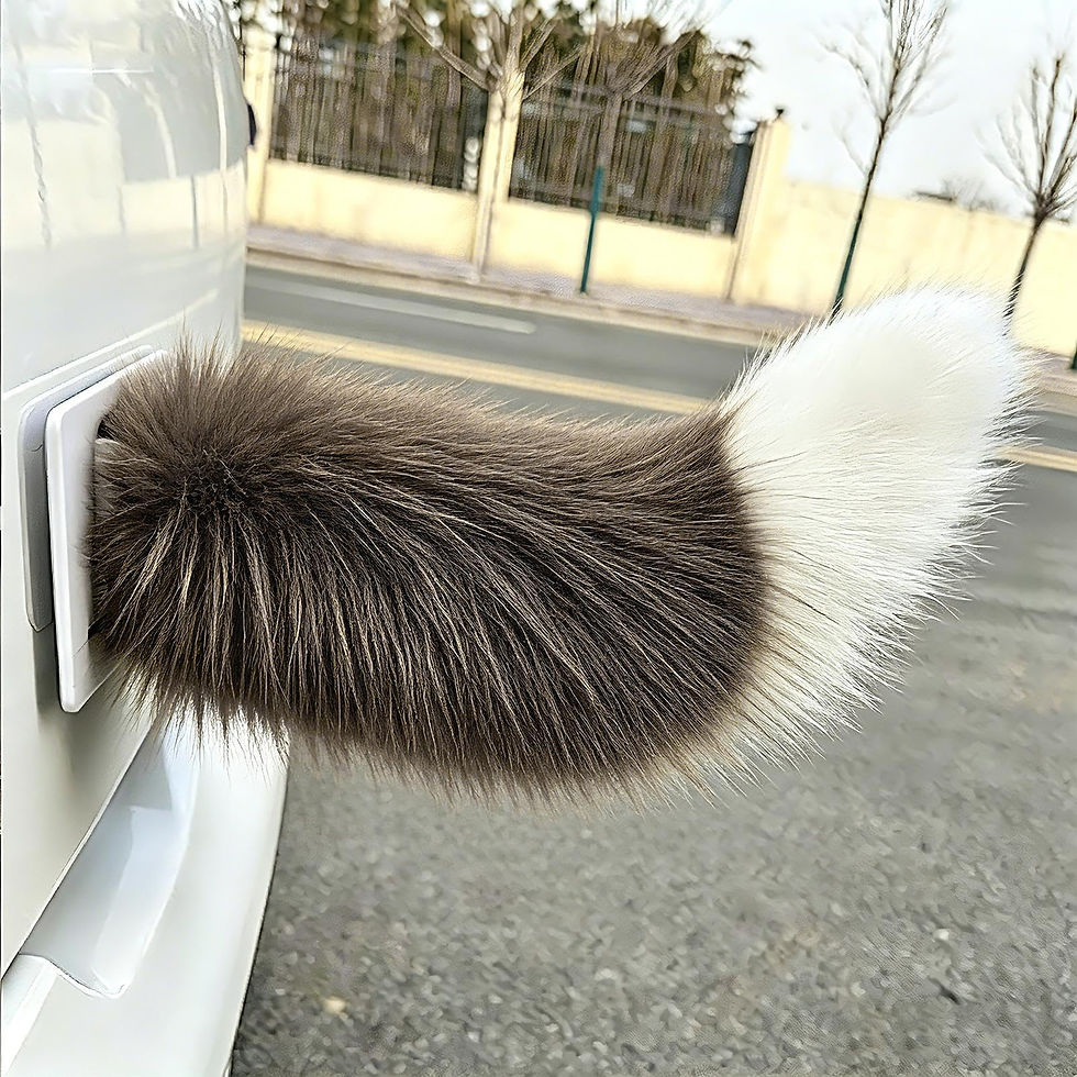 Thumbnail: Remote Control Wagging Animal Tail – Rechargeable Furry Car Decoration