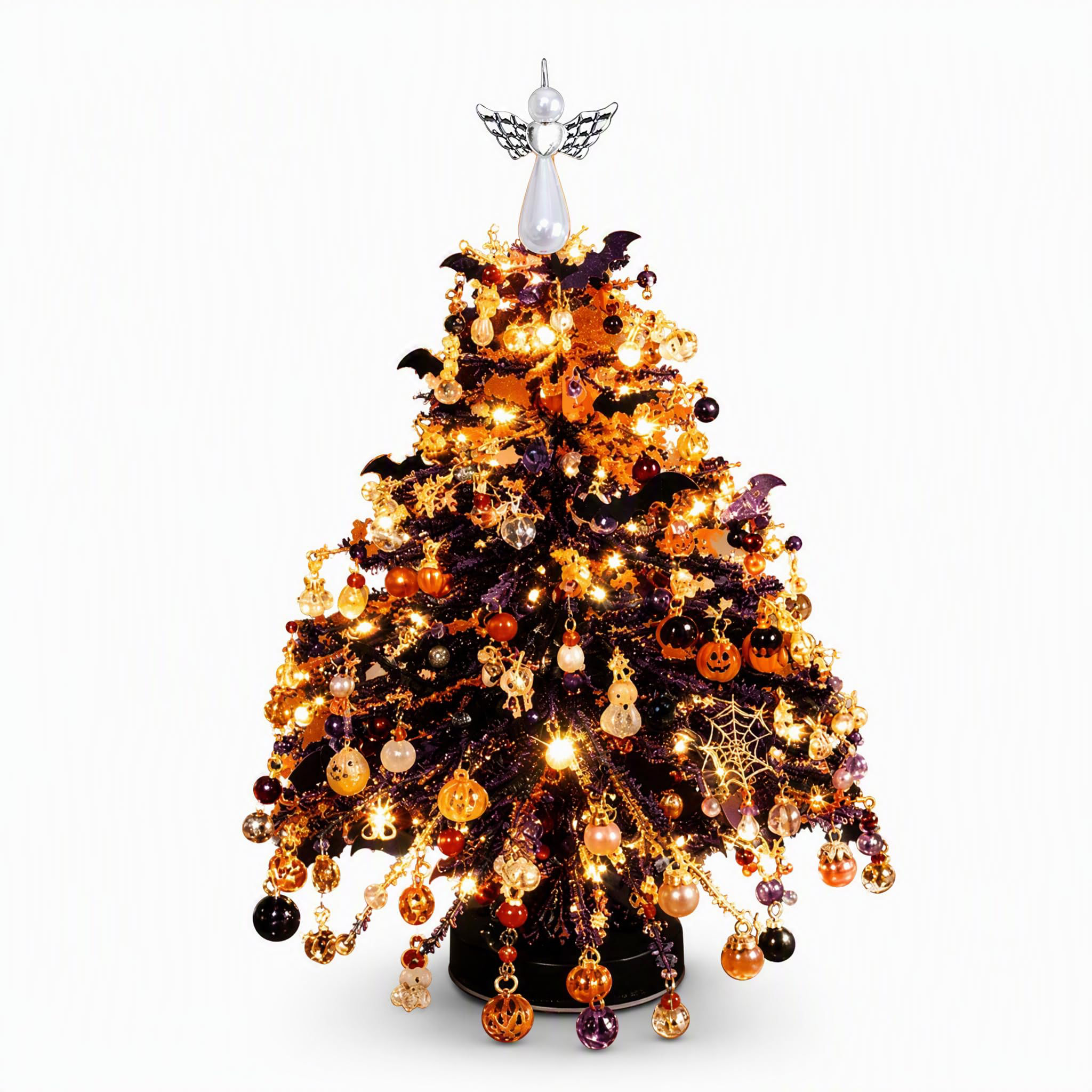 DIY Beaded Christmas Tree Kit with Lights – Spooky Glow
