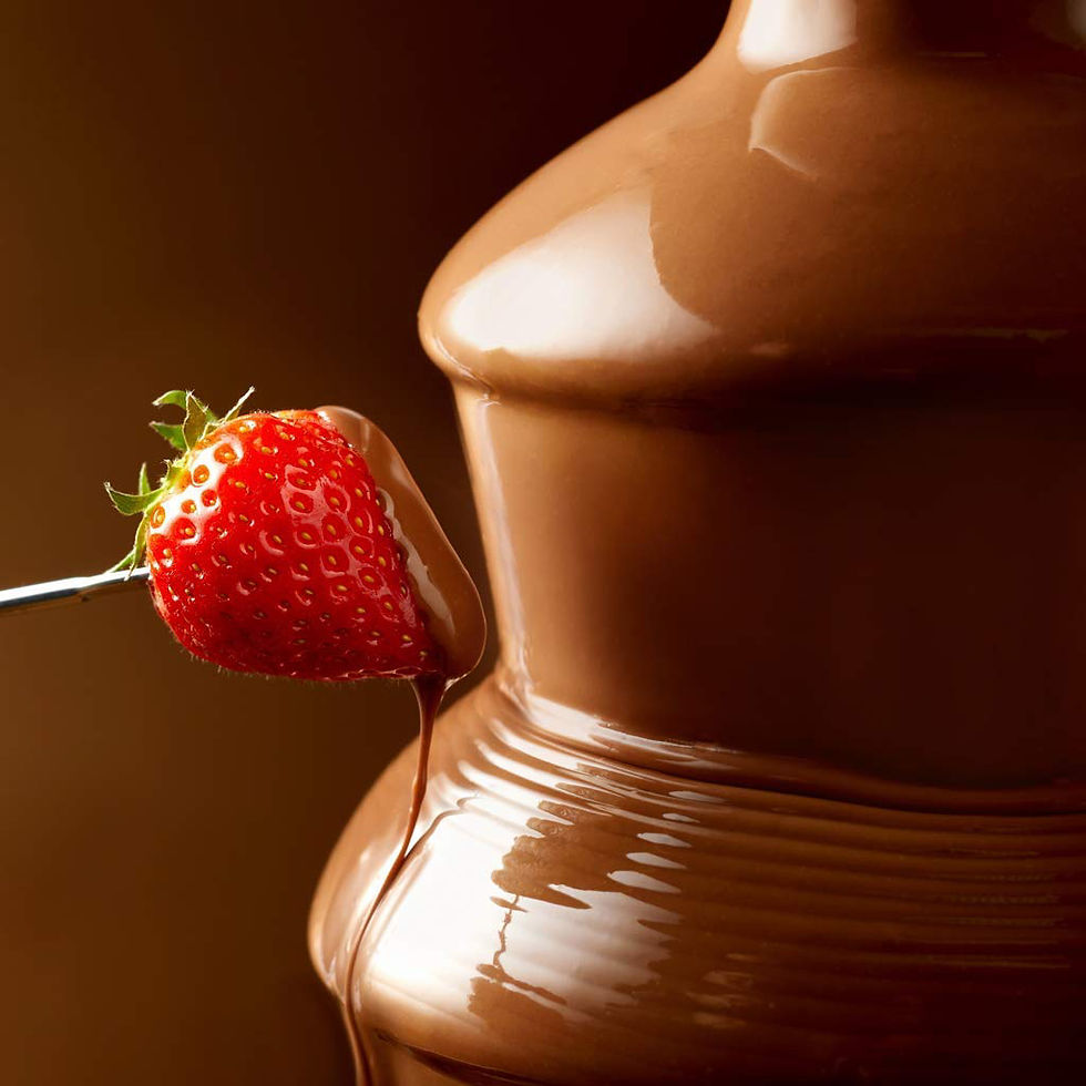 Thumbnail: Chocolate Fountain Fondue Set with Serving Tray