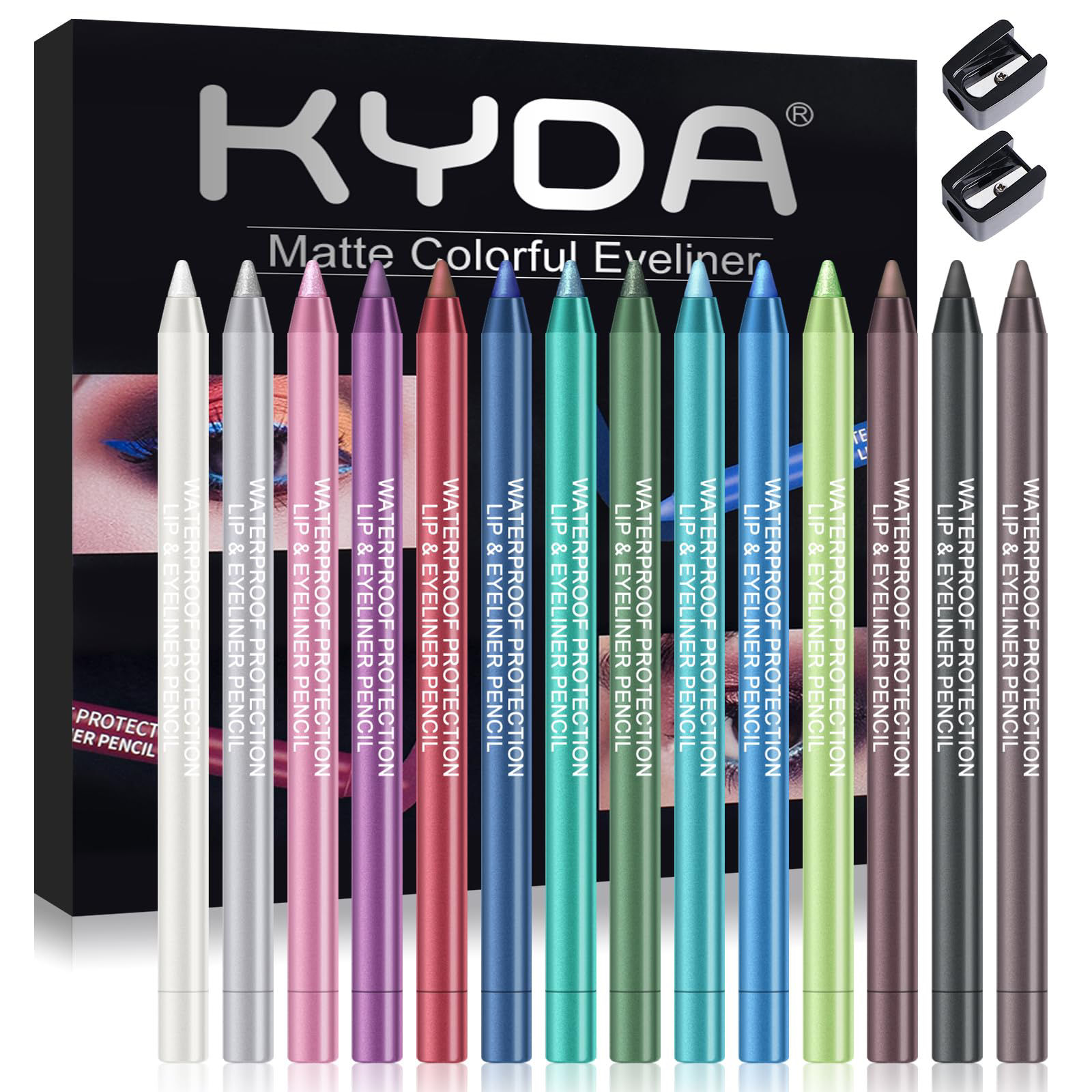 14-Colour Eyeshadow & Eyeliner Pen Set