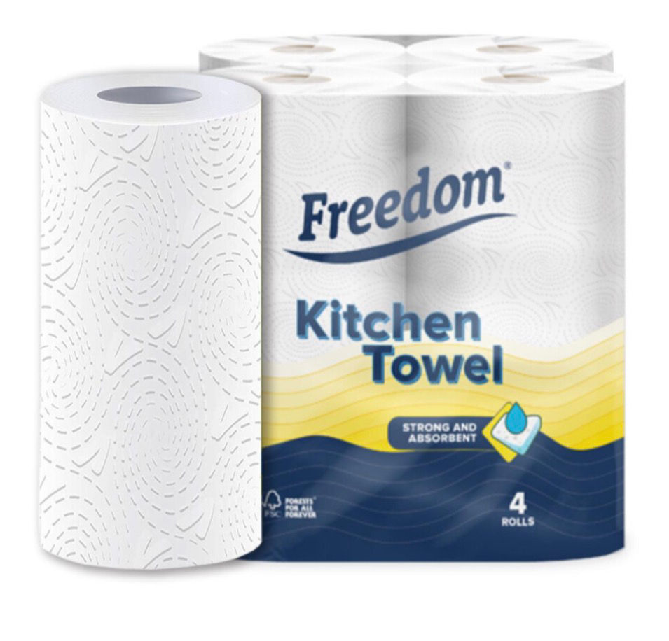 Thumbnail: Freedom Super Strong & Absorbent MultiPurpose Kitchen Paper Roll, 24 Rolls