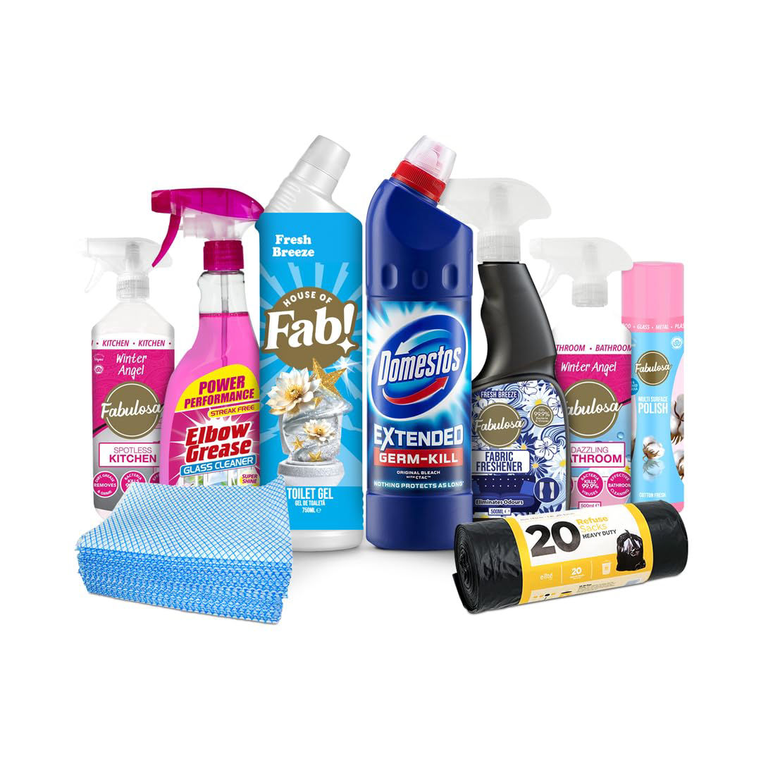 9 Piece Sunday Blitz Household Cleaning Bundle
