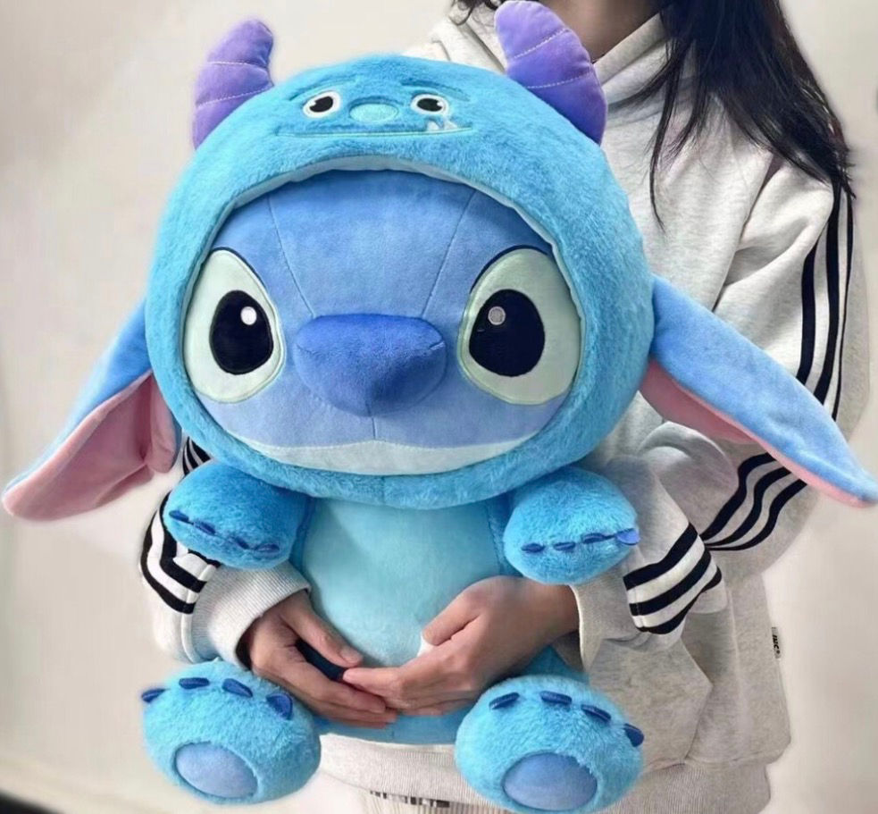 Blue Monster Hooded Plush Toy 35cm Soft Cuddly Character Plush Gift