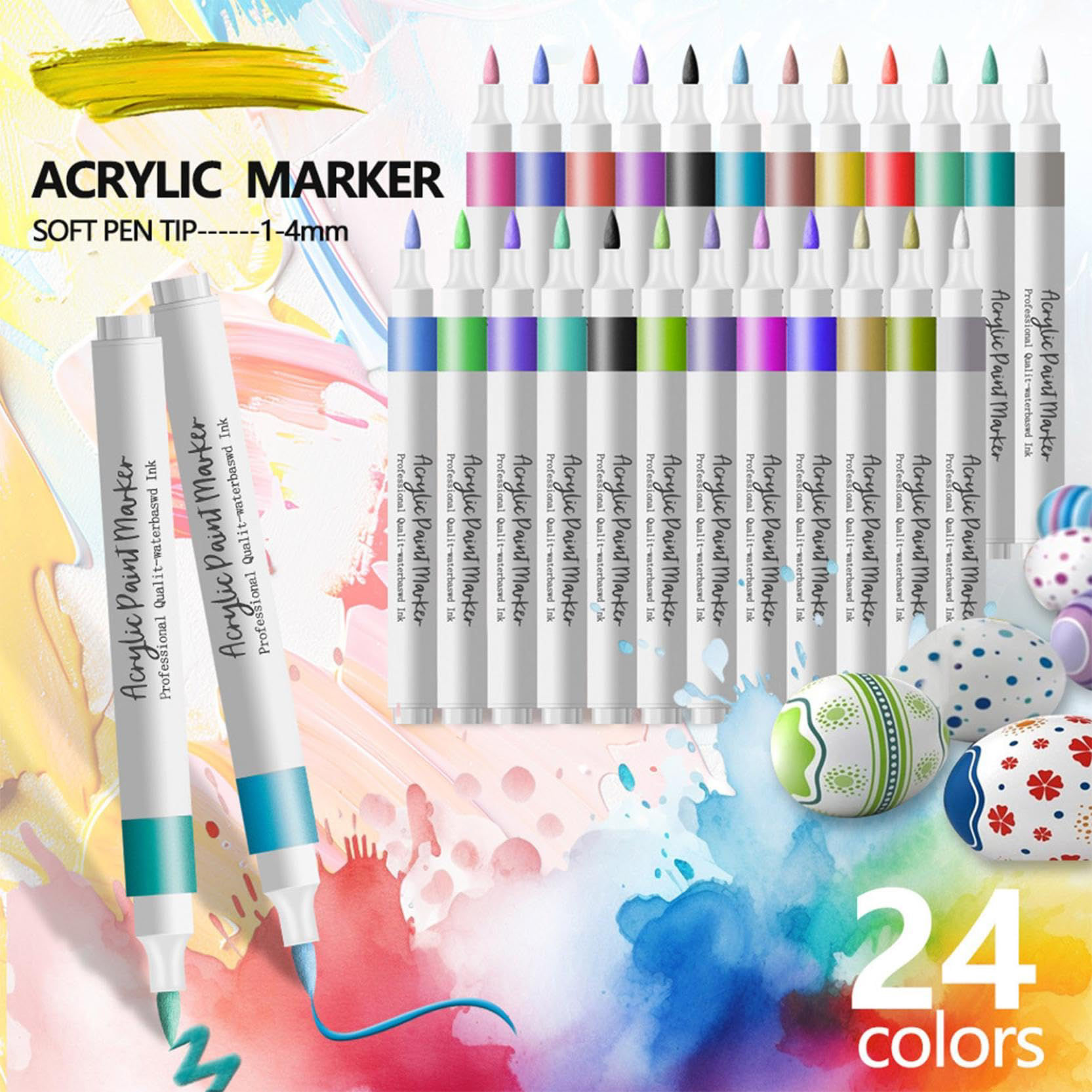 24-Colour Nail Art Pen Set