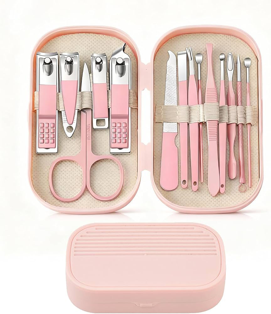 14-Piece Manicure Set for Women with Travel Case