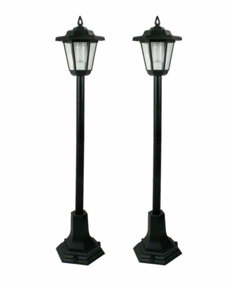 Solar Powered LED Garden Lamp Post Outdoor Pathway Light Lantern