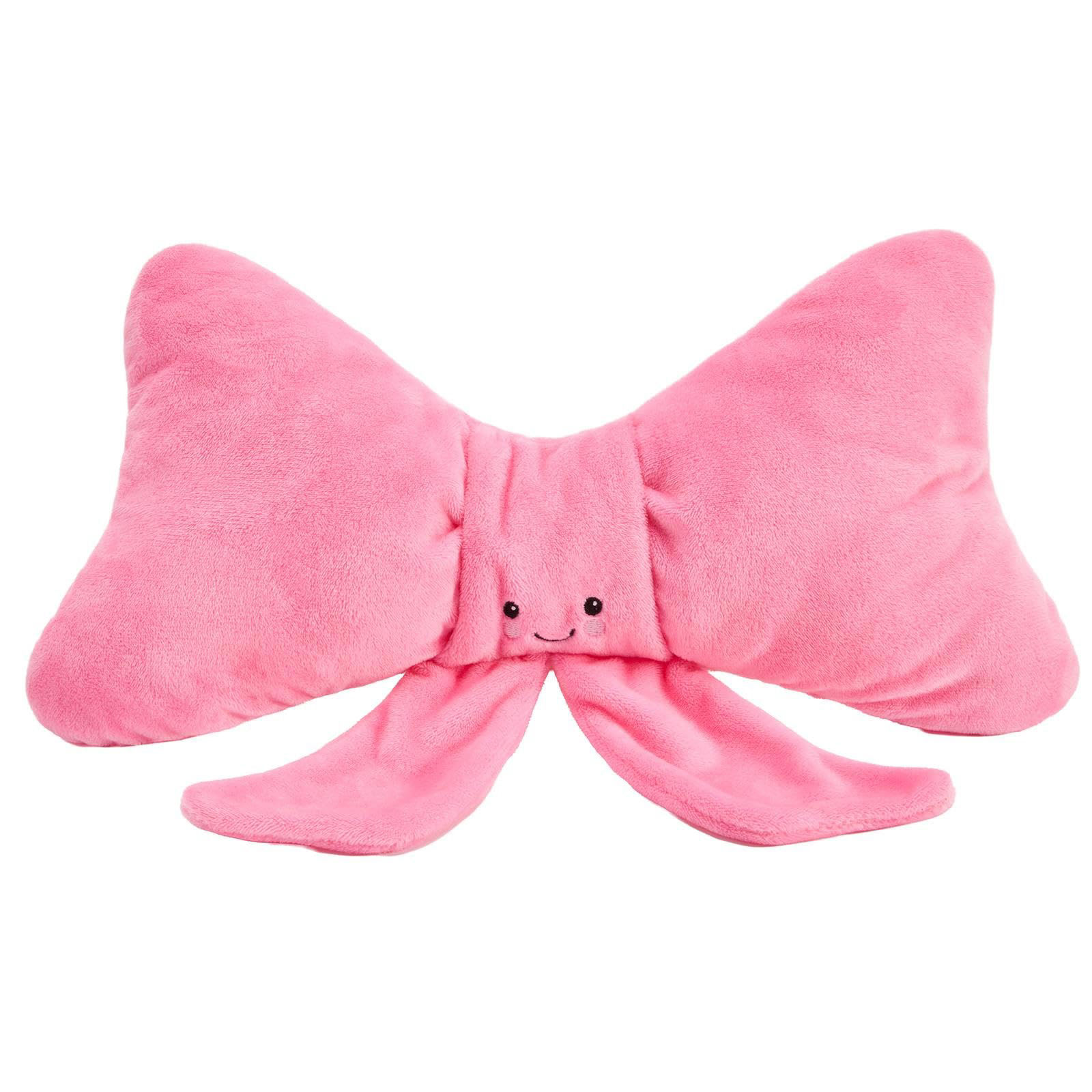 Pink Bow Plush Microwavable Heat Pad