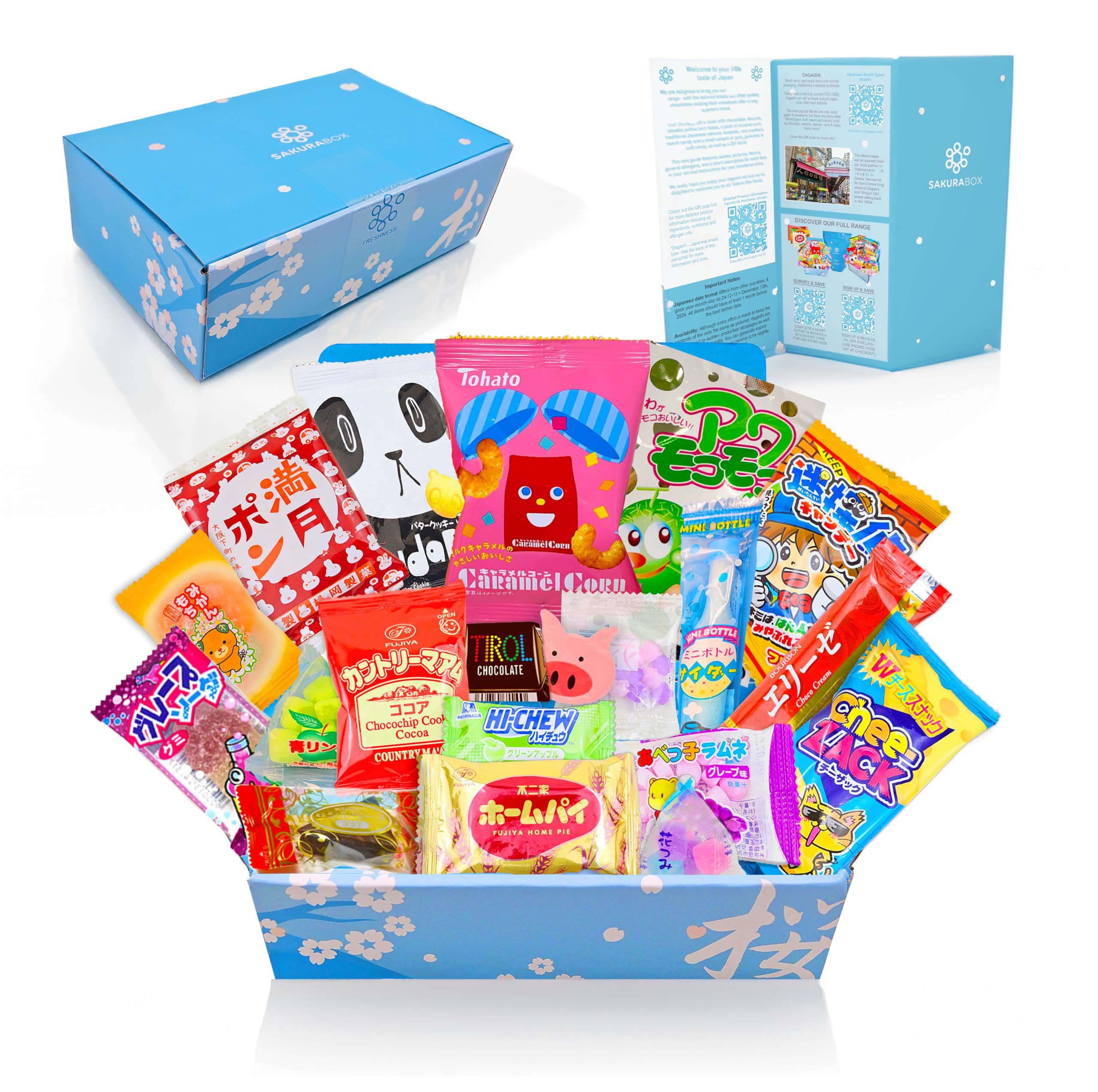 Japanese Snacks & Candy Box – 20-Piece Japanese Dagashi Selection
