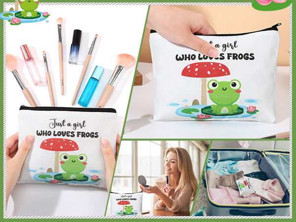 Thumbnail: Frog Gift Set with Tote Bag, Makeup Bag and Socks