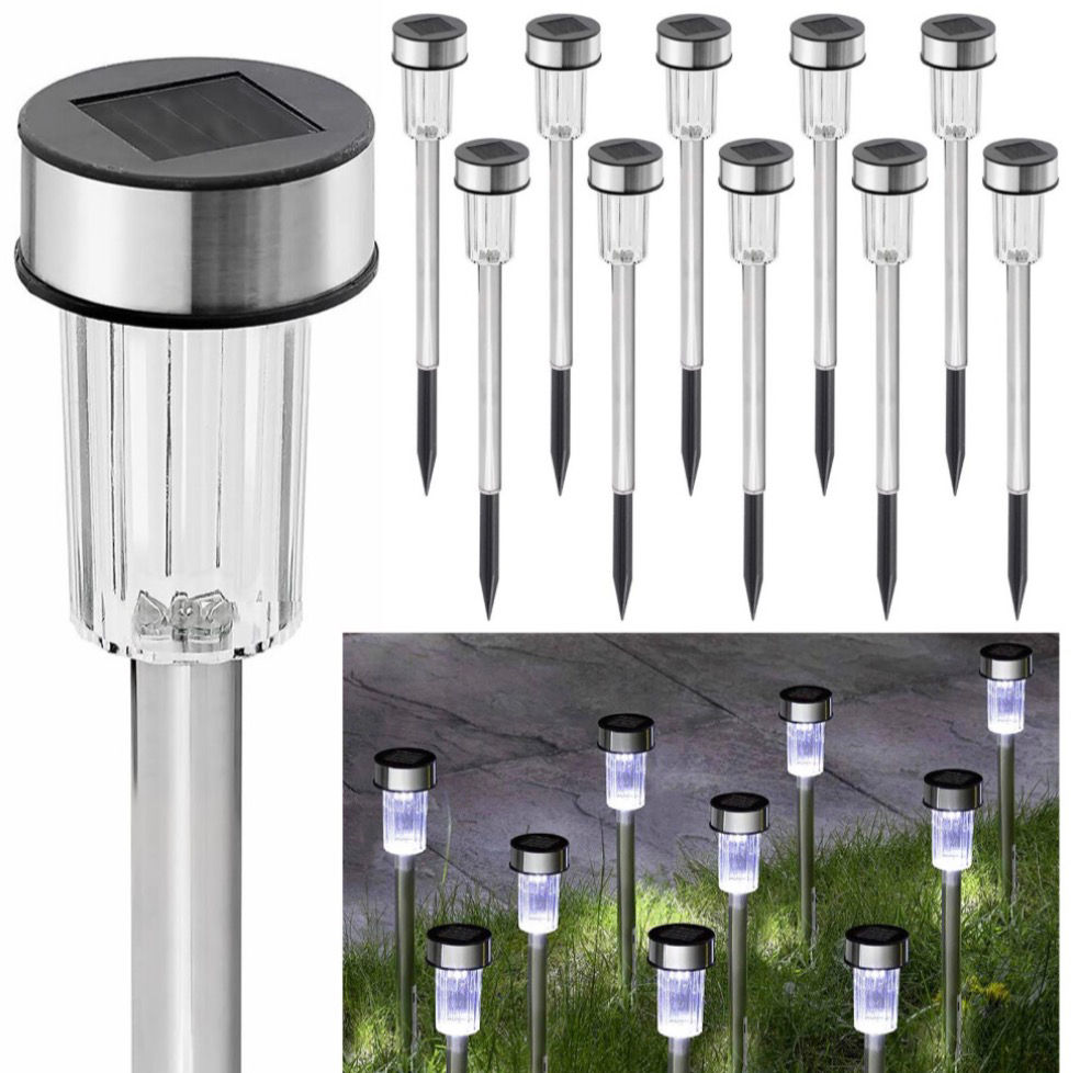 10 Pieces Solar Garden Stake Lights