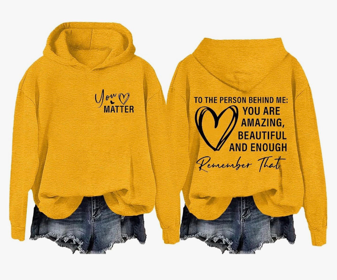 To The Person Behind Me Hoodie – Yellow