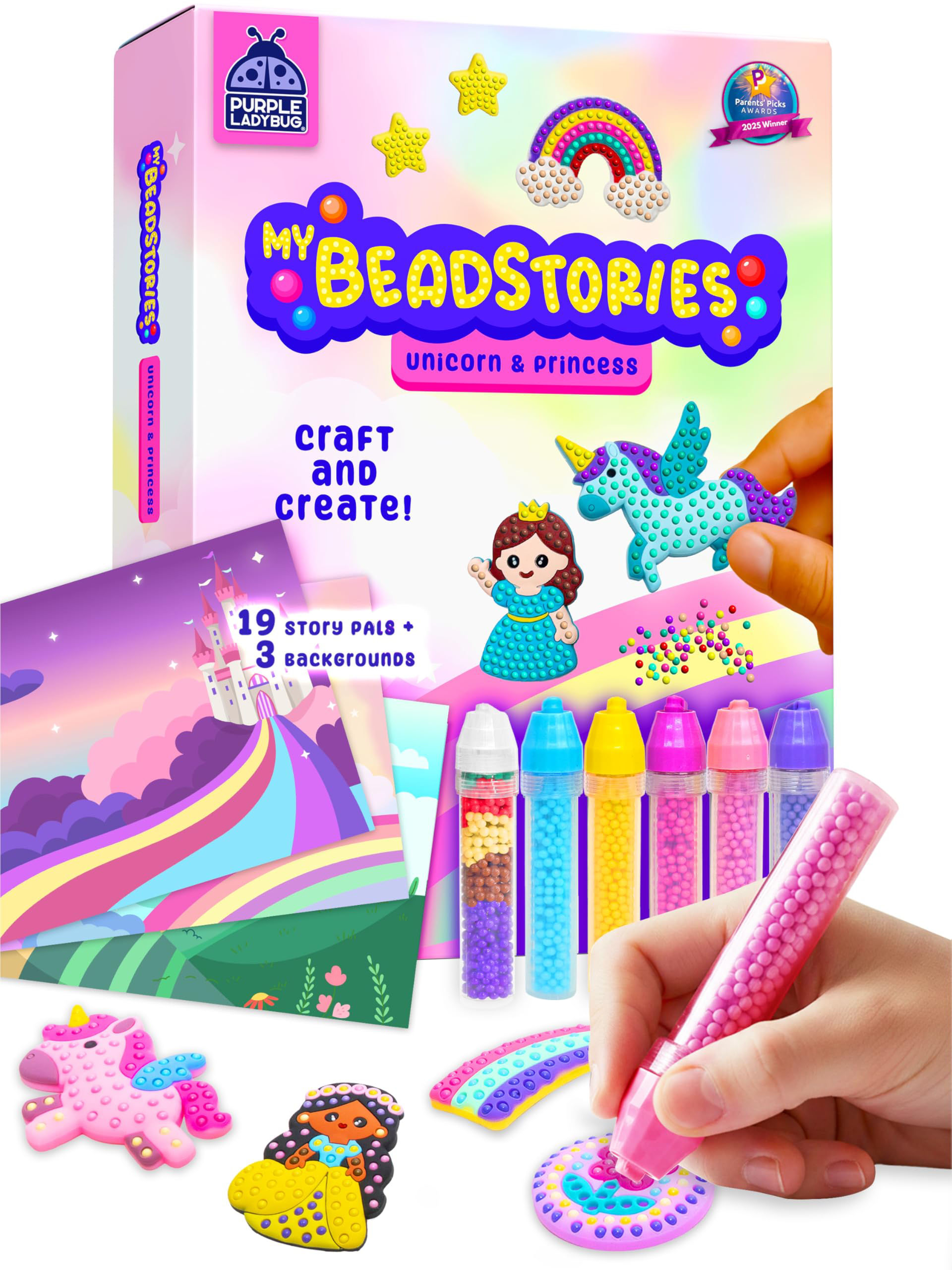 Kids Unicorn Bead Art & Painting Kit – Creative Arts & Crafts Set
