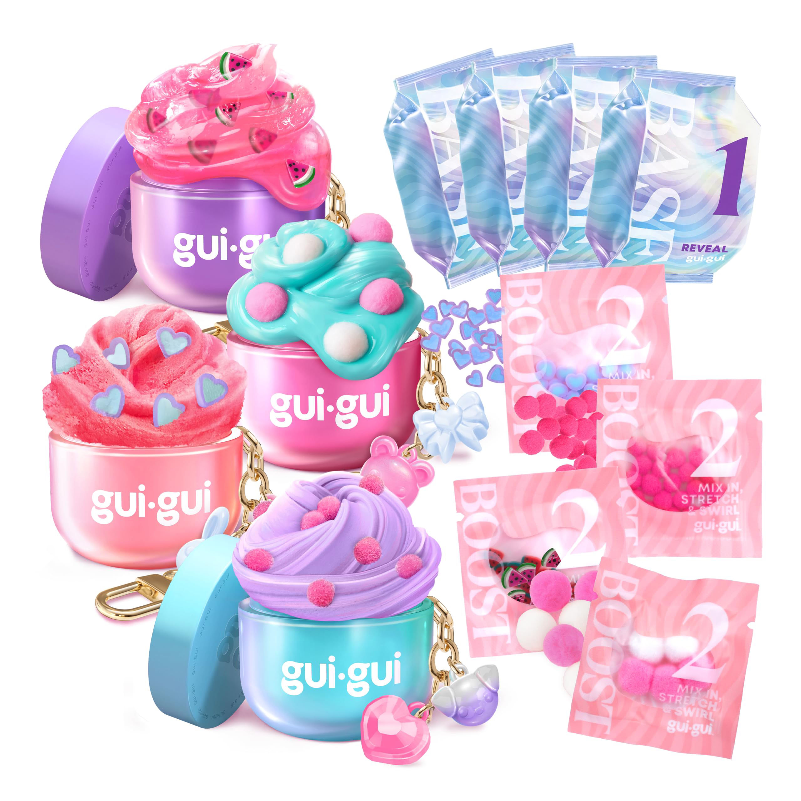 Gui Gui Mini Bundle Pack Slime Kit – 4 Scented Slimes for Kids 6+