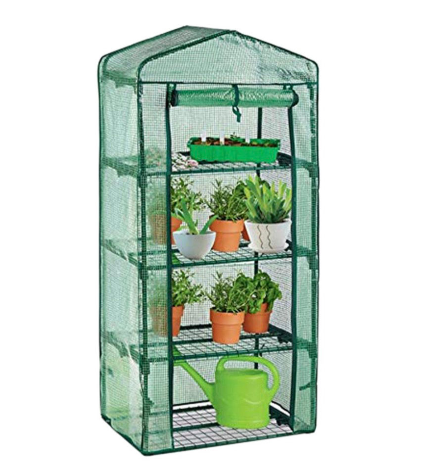 4 Tier Weatherproof Large Green House with Shelves