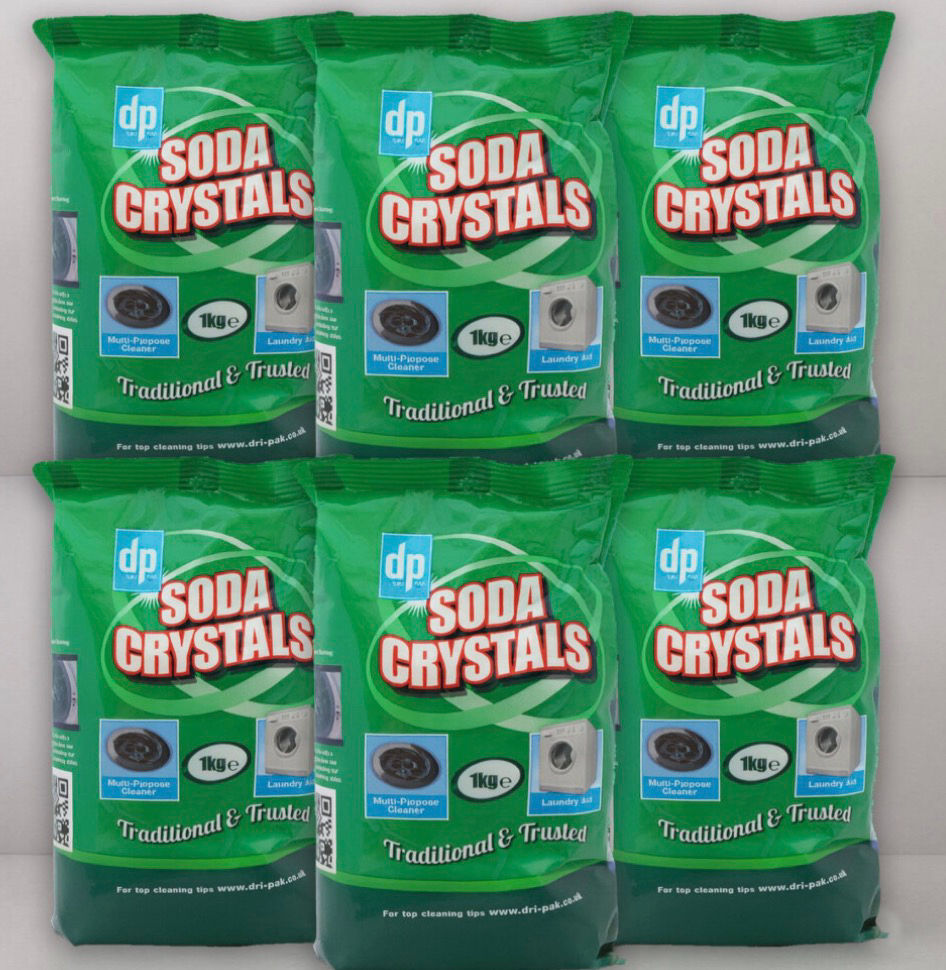 Dri-Pak Soda Crystals 1kg Pack of 6 – Natural Multi-Purpose Cleaner