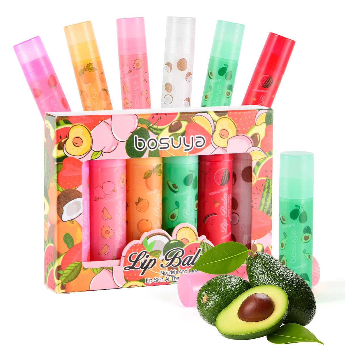 6 Pack Fruity Lip Balm Set – Moisturising Lip Care