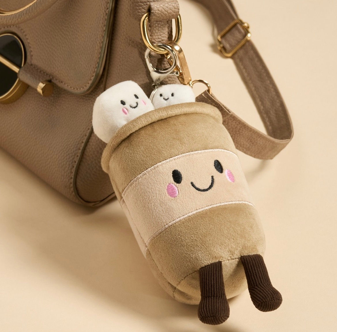 Hugo Hot Chocolate Plushie Keyring