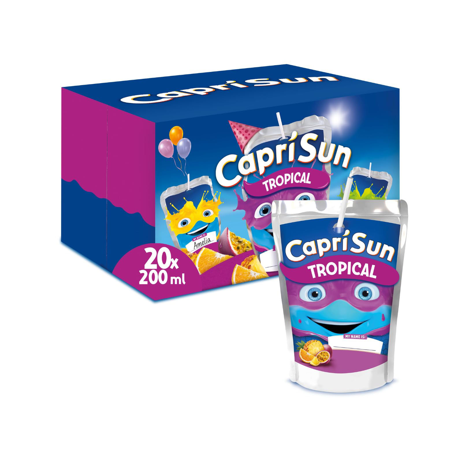 Capri-Sun Tropical Kids Juice Drink 20 x 200ml Party Pack