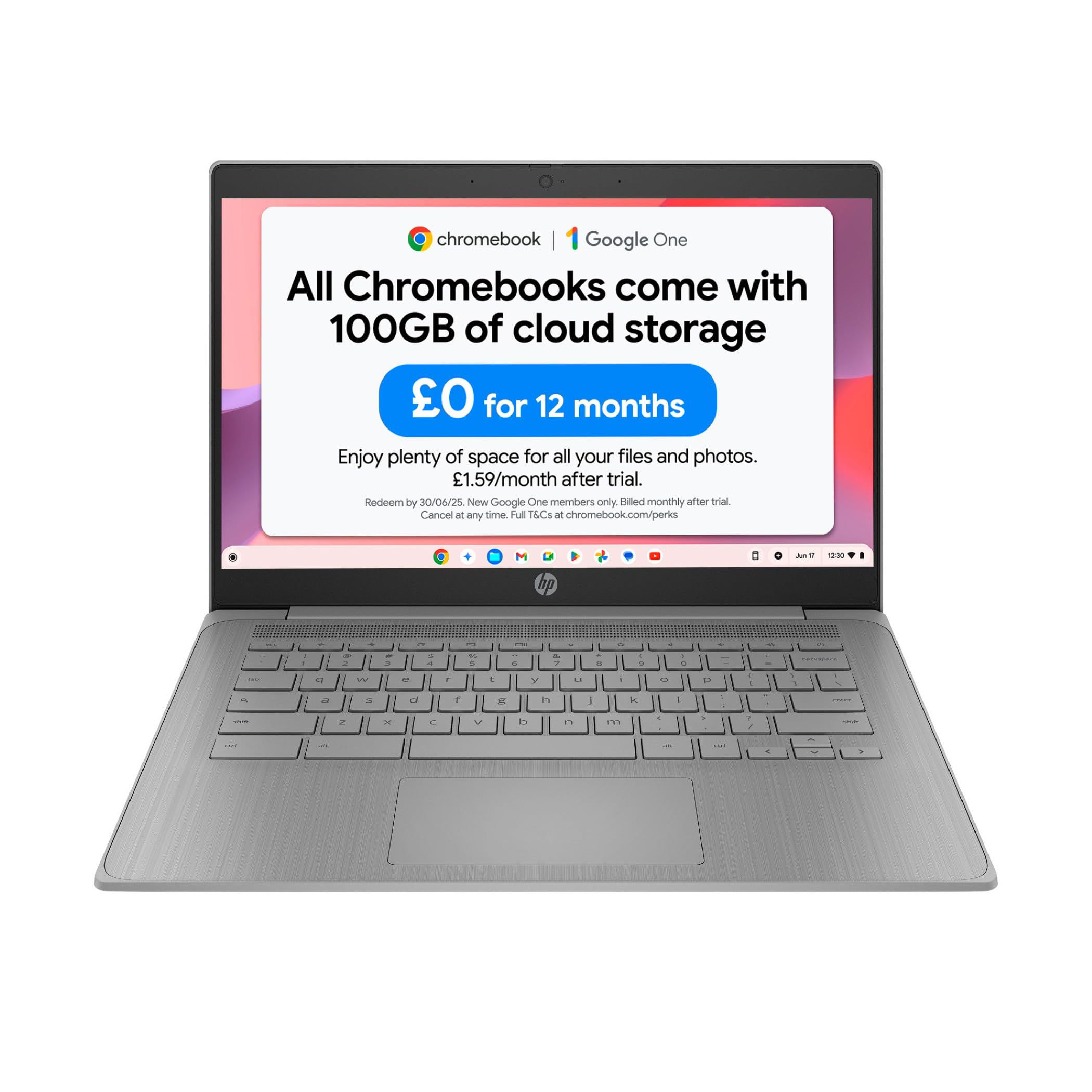 HP Chromebook 14” – Modern Grey