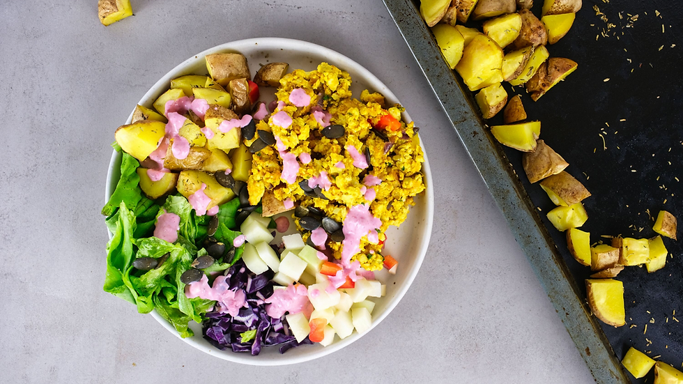 Ernährungsteller für Sportler -Vegane Sporternährung