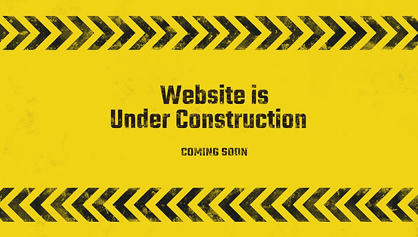 A sign that we are working on our website.