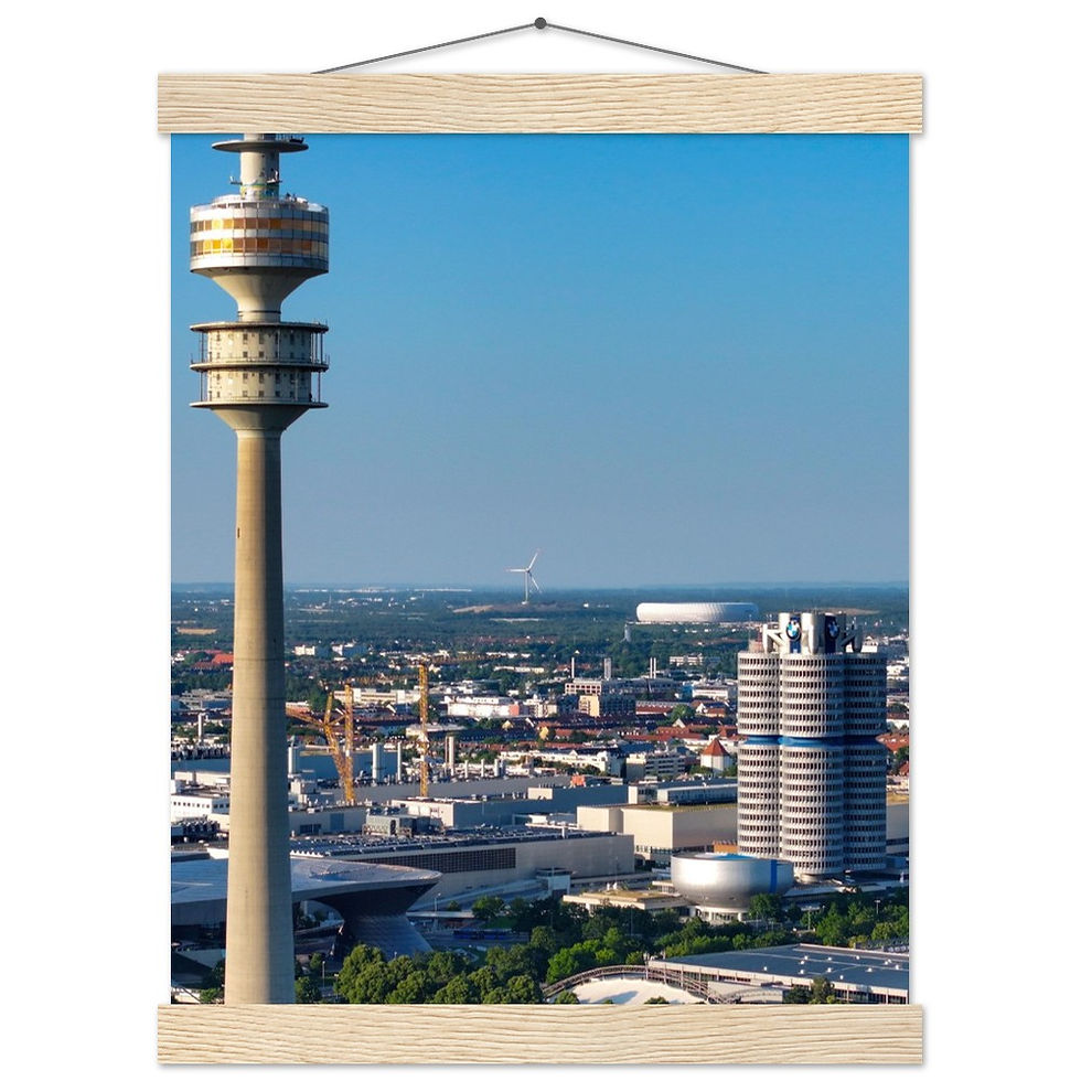 Thumbnail: Olympia Park Munich Poster with Hanger