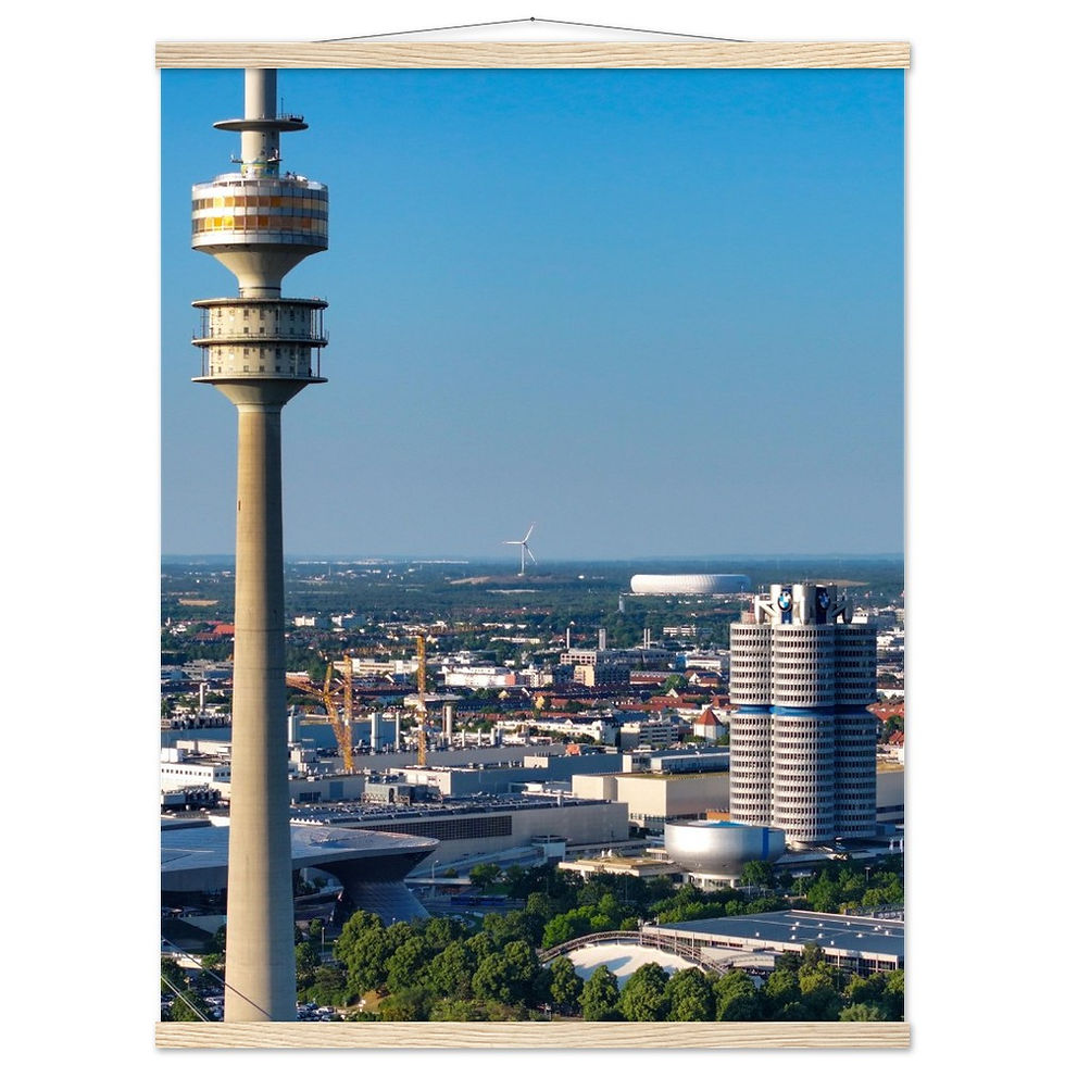 Thumbnail: Olympia Park Munich Poster with Hanger