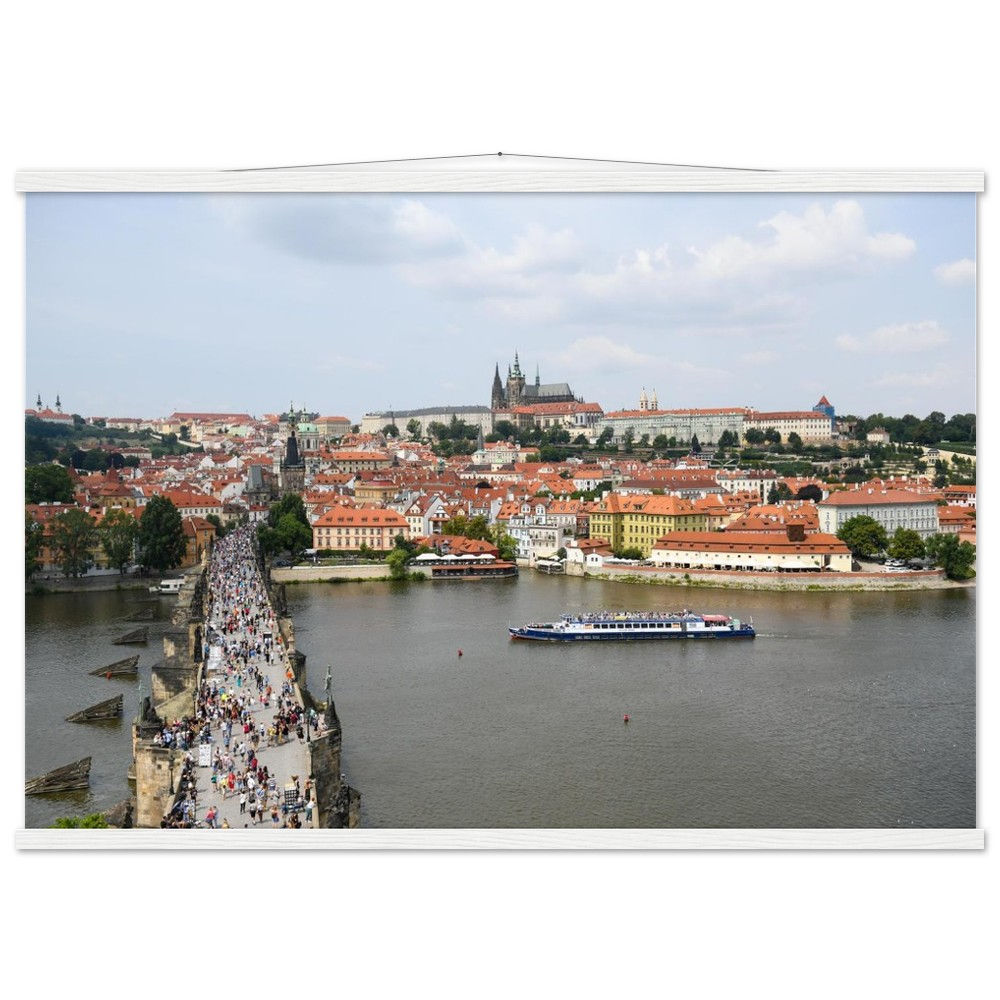 Prague Horizontal Poster with Hanger