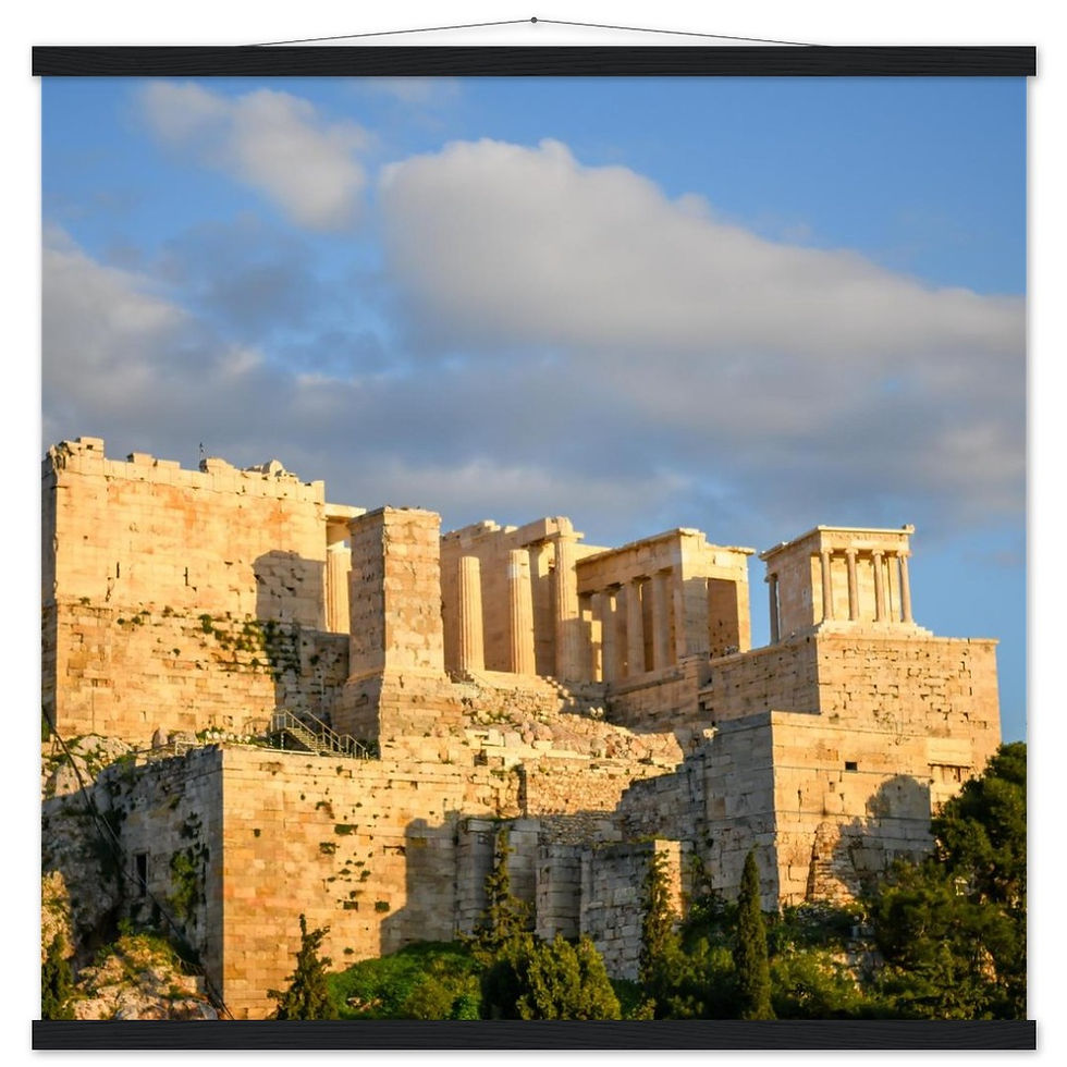 Thumbnail: Acropolis of Athens Horizontal Poster with Hanger
