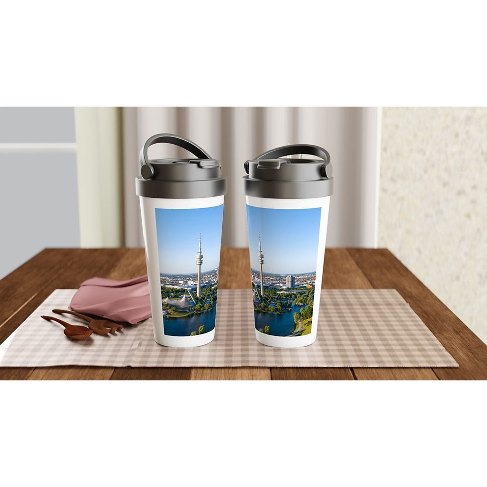 Thumbnail: Munich Olympia Park Stainless Steel Travel Mug