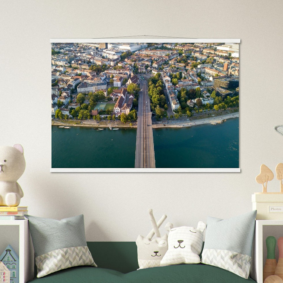 Thumbnail: Basel Horizontal Poster with Hanger