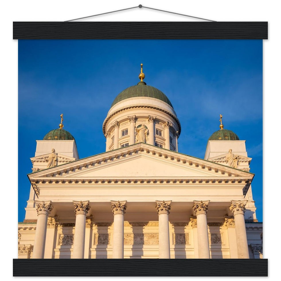 Thumbnail: Helsinki Cathedral Horizontal Poster with Hanger