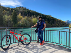 Cycling in Fussen, Bavaria, Germany
