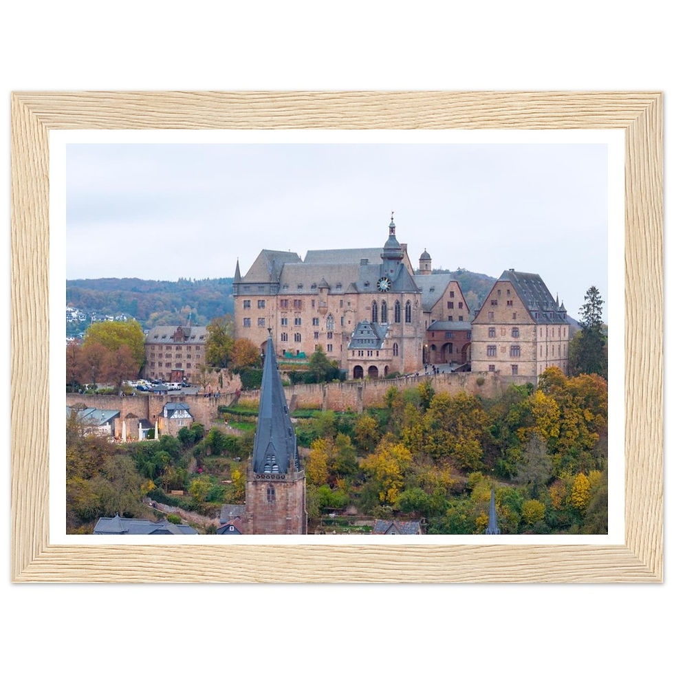 Thumbnail: Marburg Castle Wall Art, Germany Travel Photography Print
