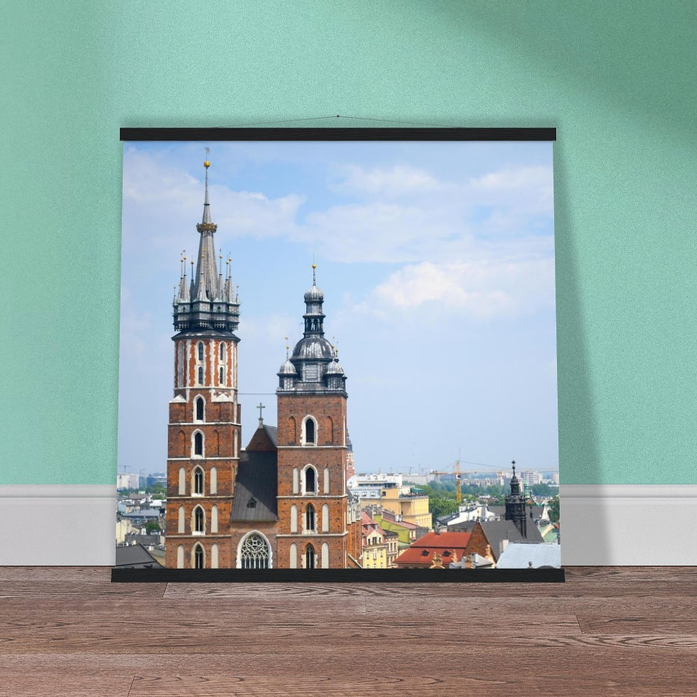 Thumbnail: Kraków Poster with Hanger