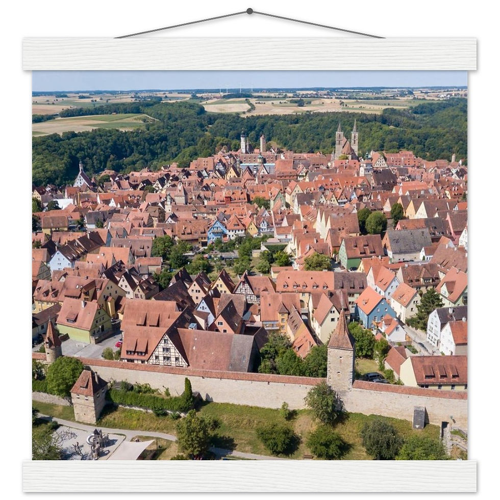 Thumbnail: Rothenburg ODT Horizontal Poster with Hanger