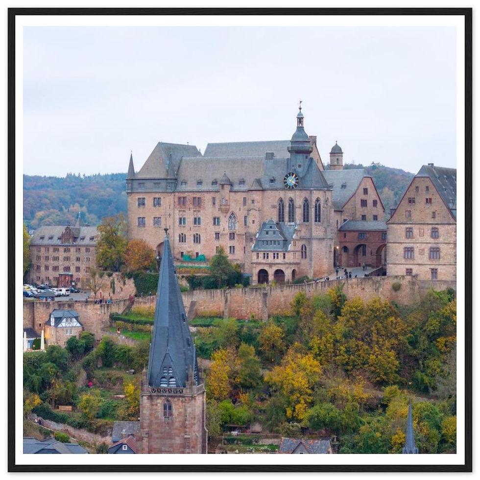 Thumbnail: Marburg Castle Wall Art, Germany Travel Photography Print